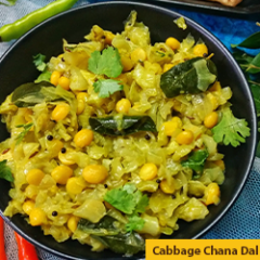 23 Cabbage Chana Dal
