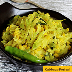 24 Cabbage Poriyal