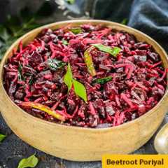 27 Beetroot Poriyal