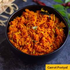 28 Carrot Poriyal