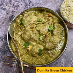 39 Dum Ka Green Chicken